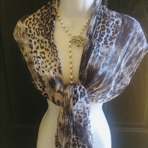 Lane Bryant Animal Print Scarf/Wrap